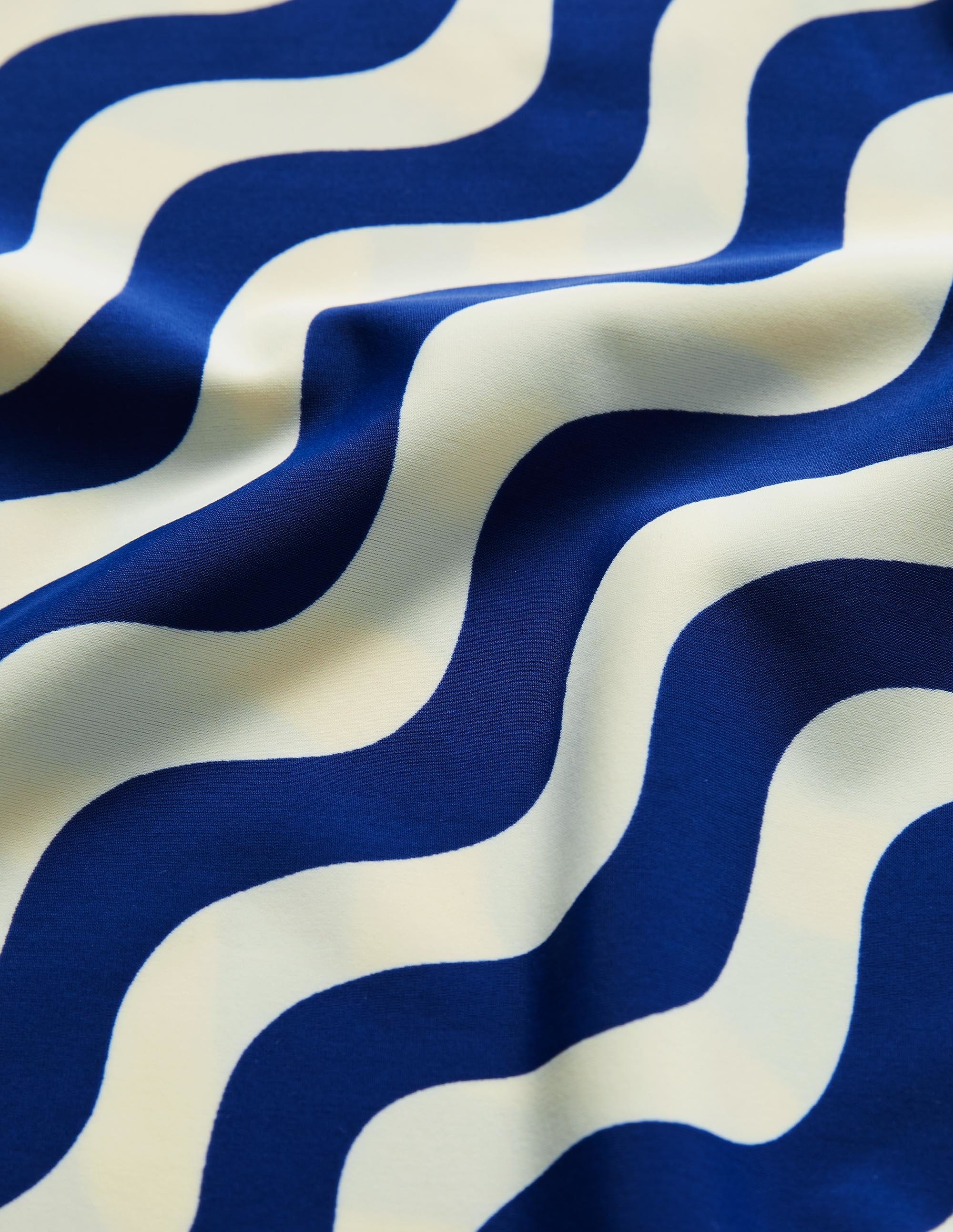 Patterned Tankini Top-Ivory/Blue Wave - Image 3