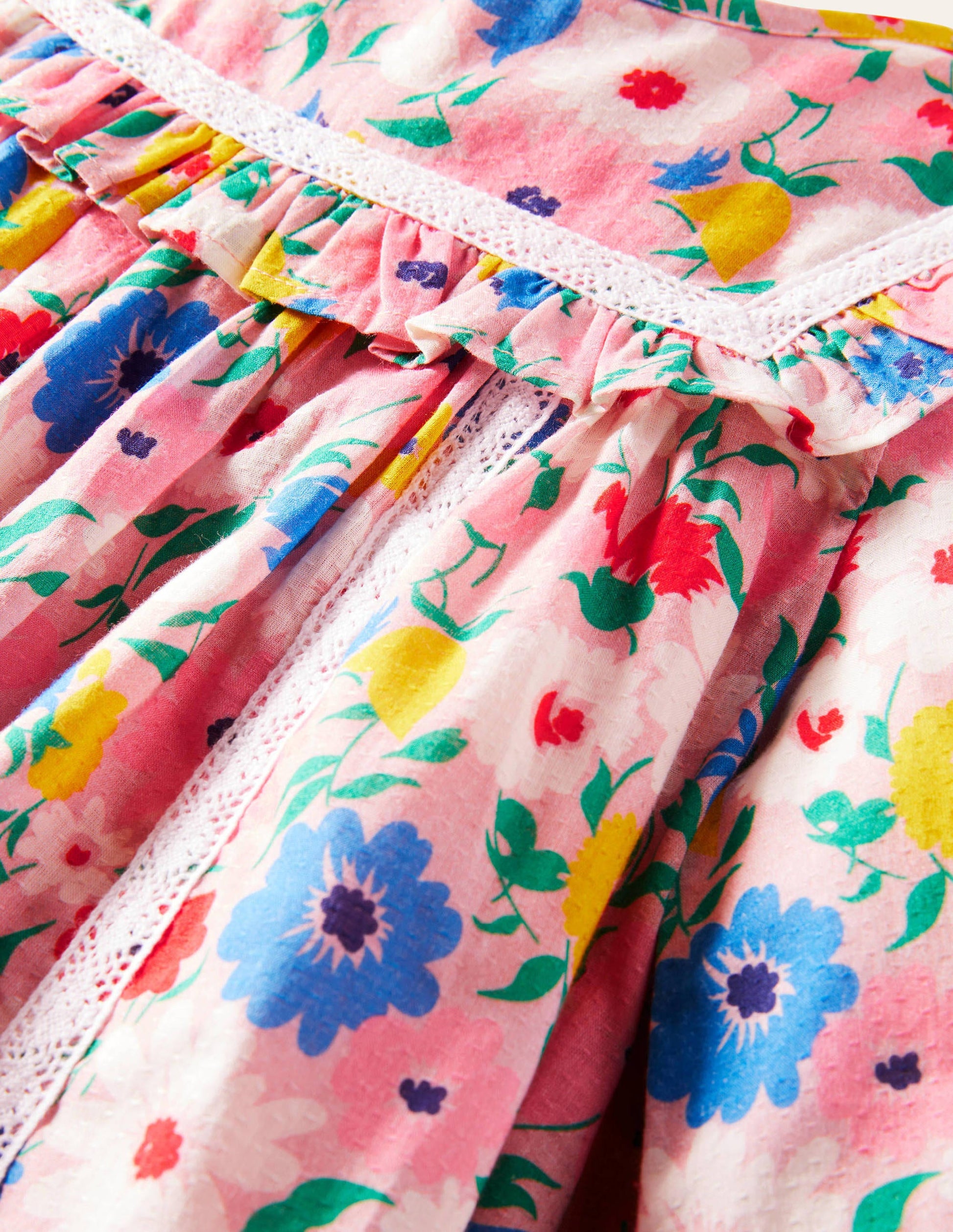 Long Sleeve Floral Dress-Boto Pink Painterly Floral-3