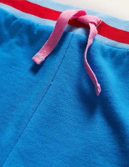 Appliqué Jersey Shorts-Moroccan Blue Rainbow-5