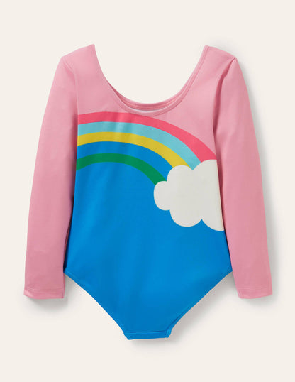 Activewear Leotard-Pink Lemonade Rainbow-4