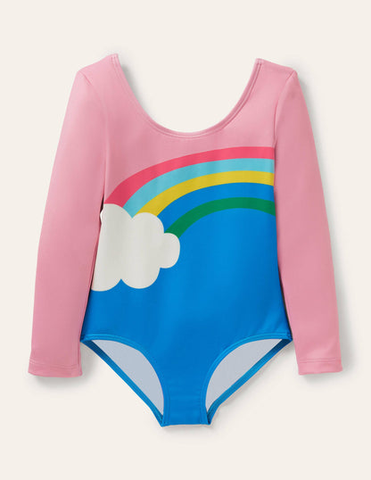 Activewear Leotard-Pink Lemonade Rainbow-3