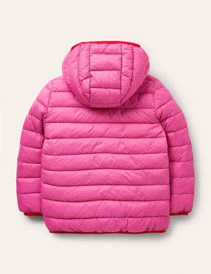 Cosy Pack-away Padded Jacket-Tickled Pink