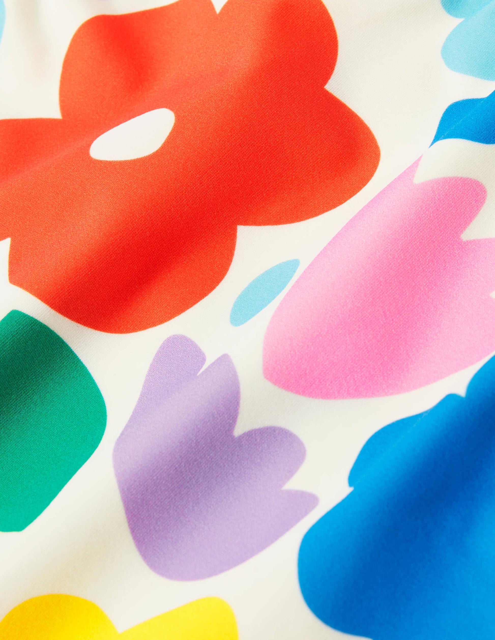 Cross-back Printed Swimsuit-Multi Painted Floral-3