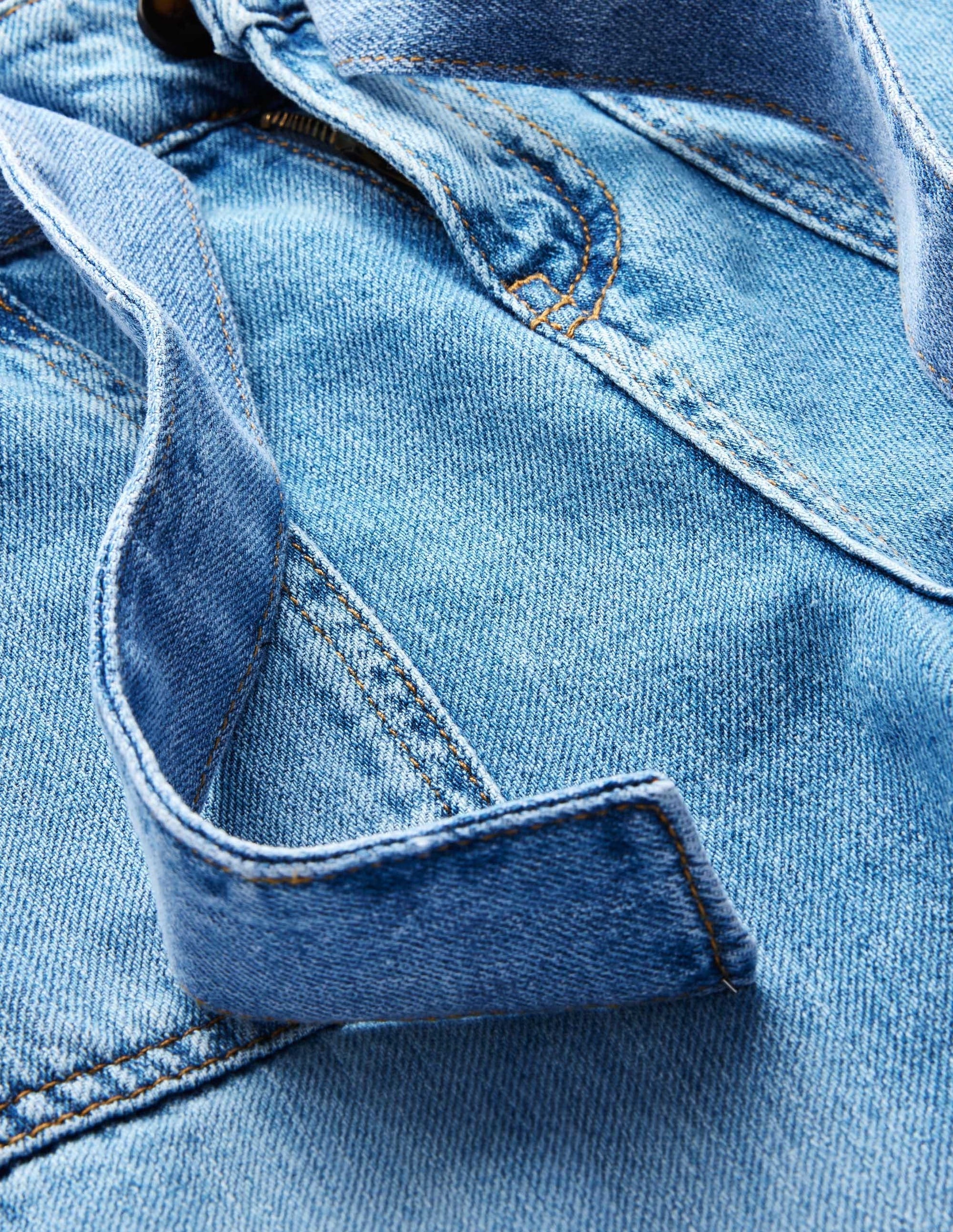 Tie-waist Cargo-Mid Vintage Denim-3