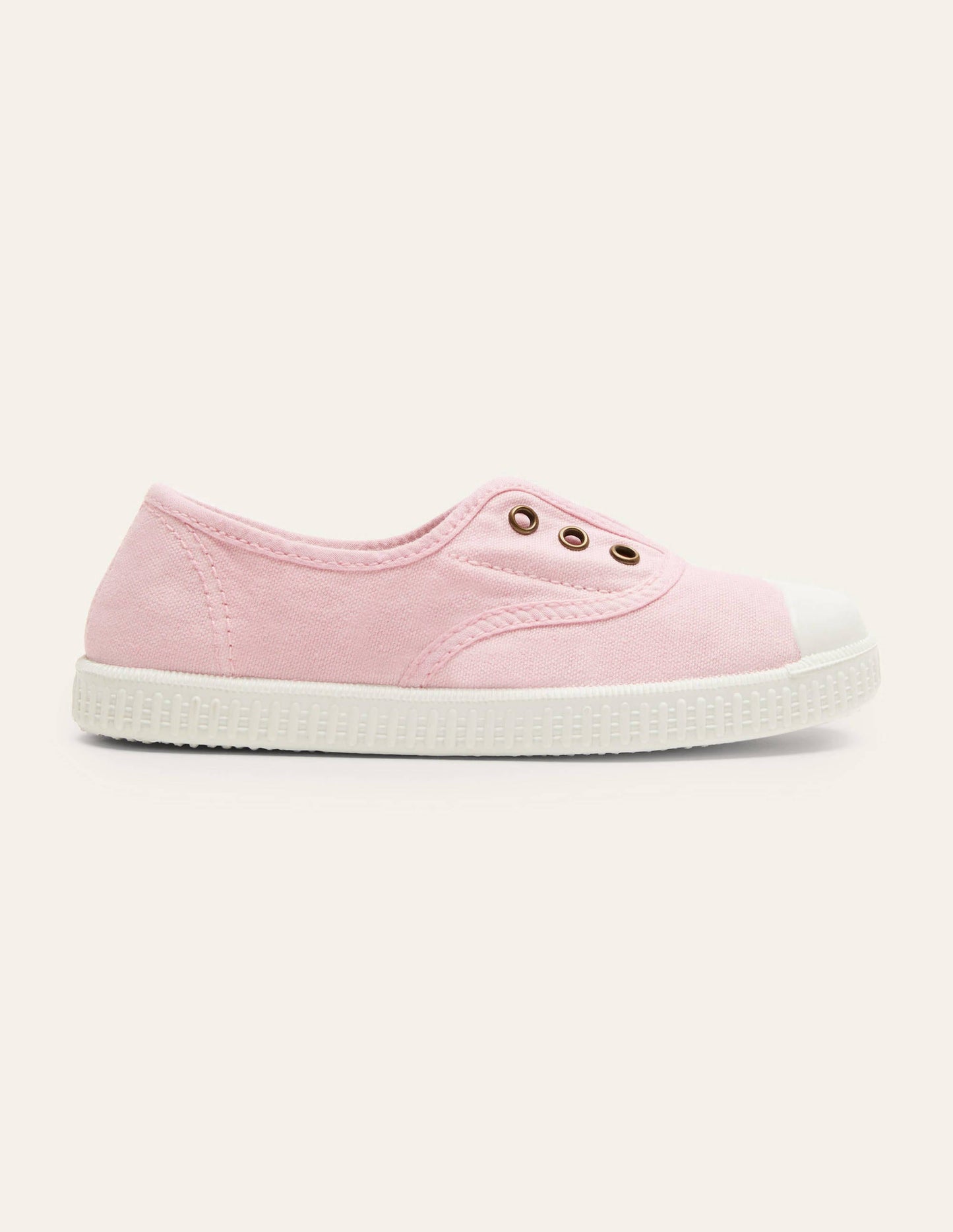 Laceless Canvas Pull-ons-Pink