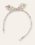 Skinny Bow Headband-Ivory Baby Chicks