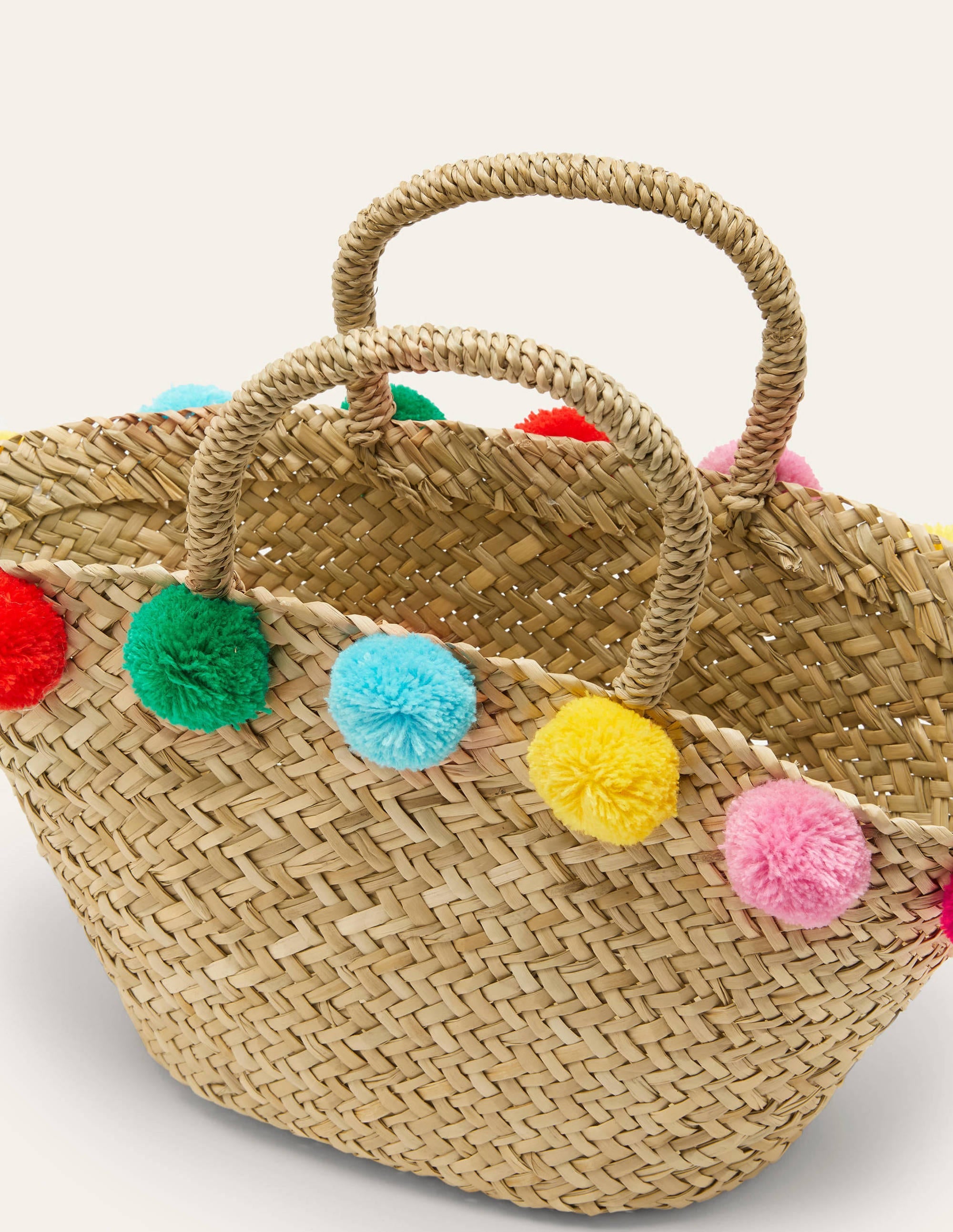 Basket Bag-Pom Poms - Image 2