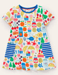 Short-sleeved Printed Tunic-Multi Farmers Market