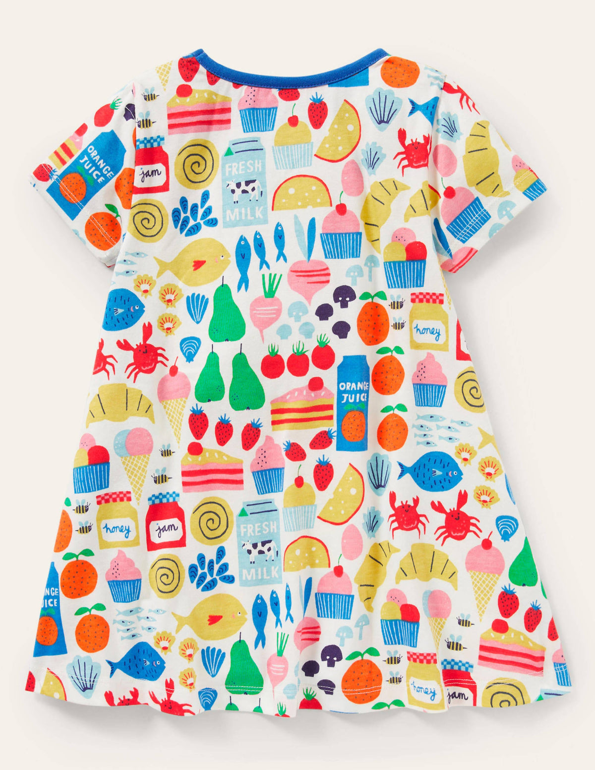 Short-sleeved Printed Tunic-Multi Farmers Market-2