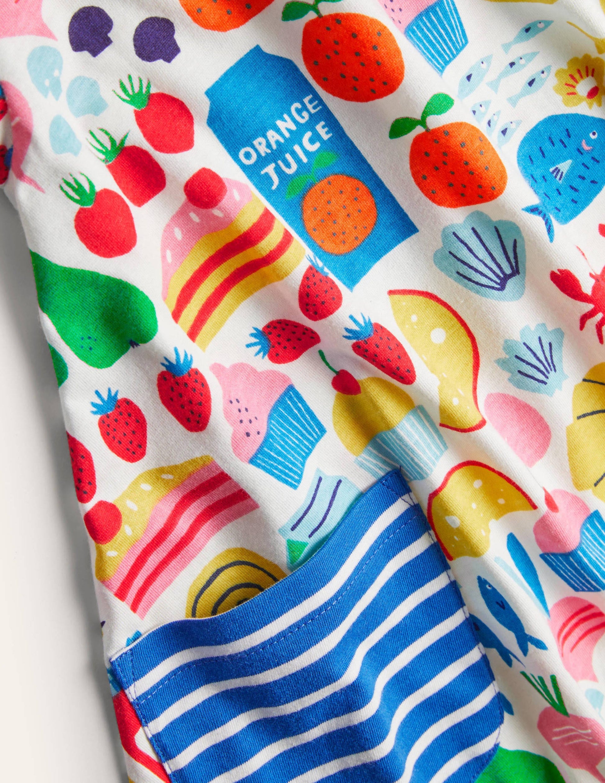 Short-sleeved Printed Tunic-Multi Farmers Market-3