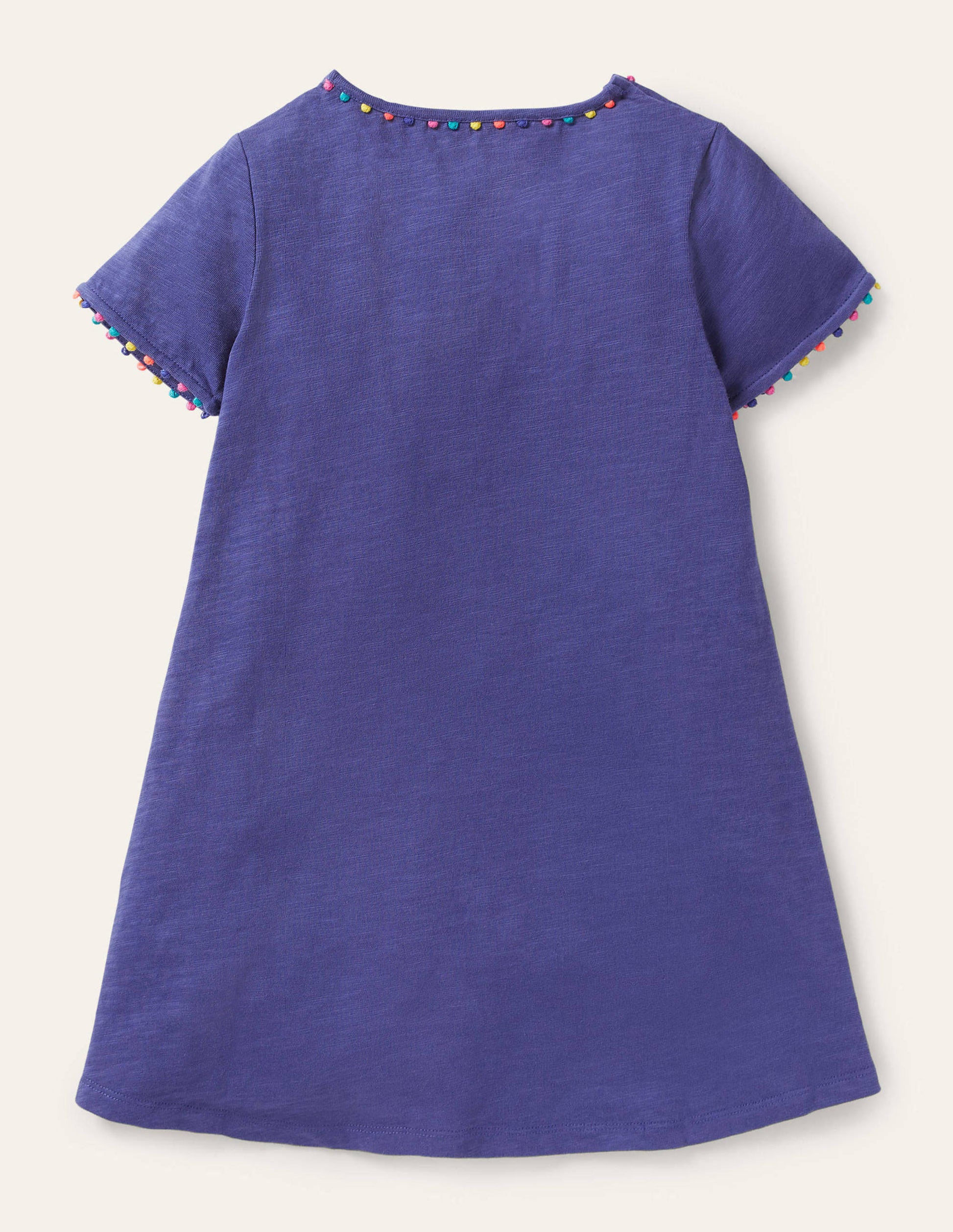 Charlie Pom Jersey Dress-Starboard Blue-2