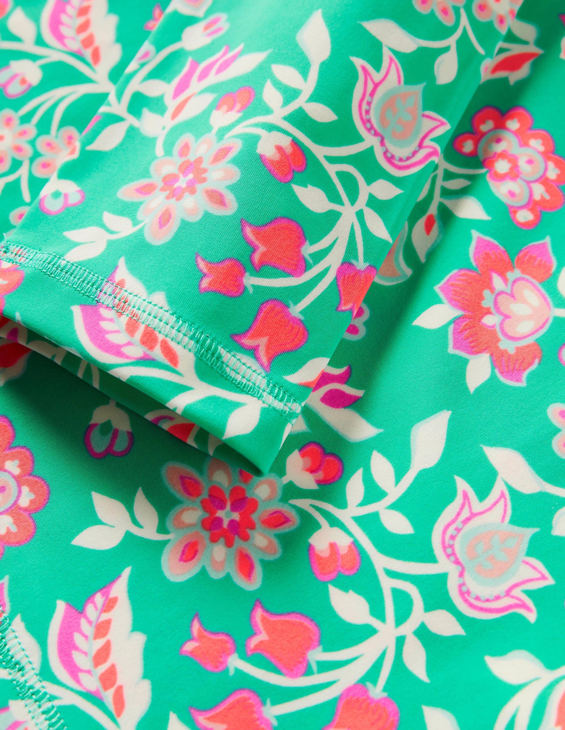 Patterned Rash Vest-Tropical Green Paisley-3