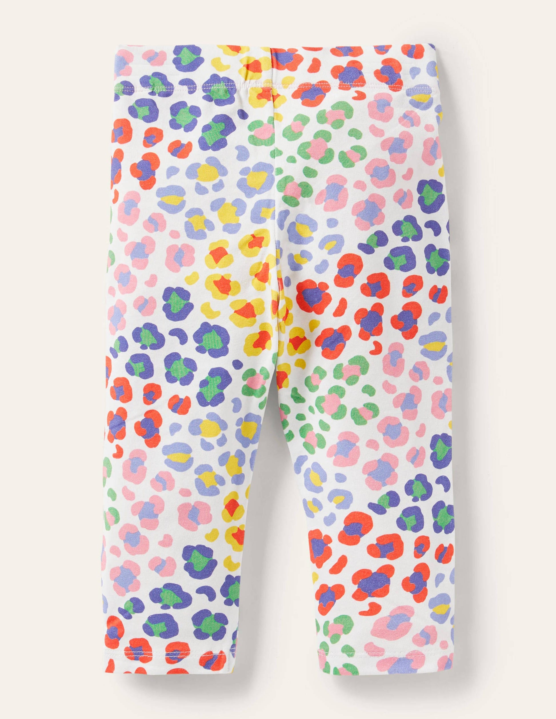 Fun Cropped Leggings-Multi Leopard Print-2