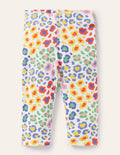 Fun Cropped Leggings-Multi Leopard Print