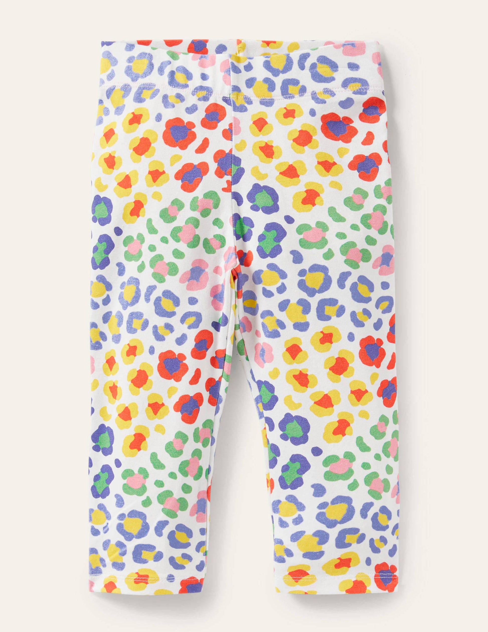 Fun Cropped Leggings-Multi Leopard Print-1