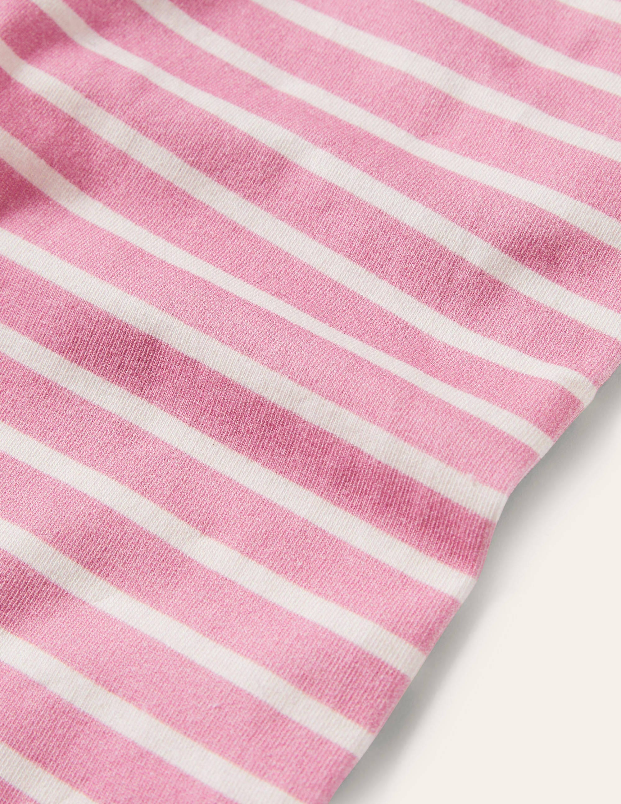 Fun Cropped Leggings-Pink Lemonade/Ivory - Image 3