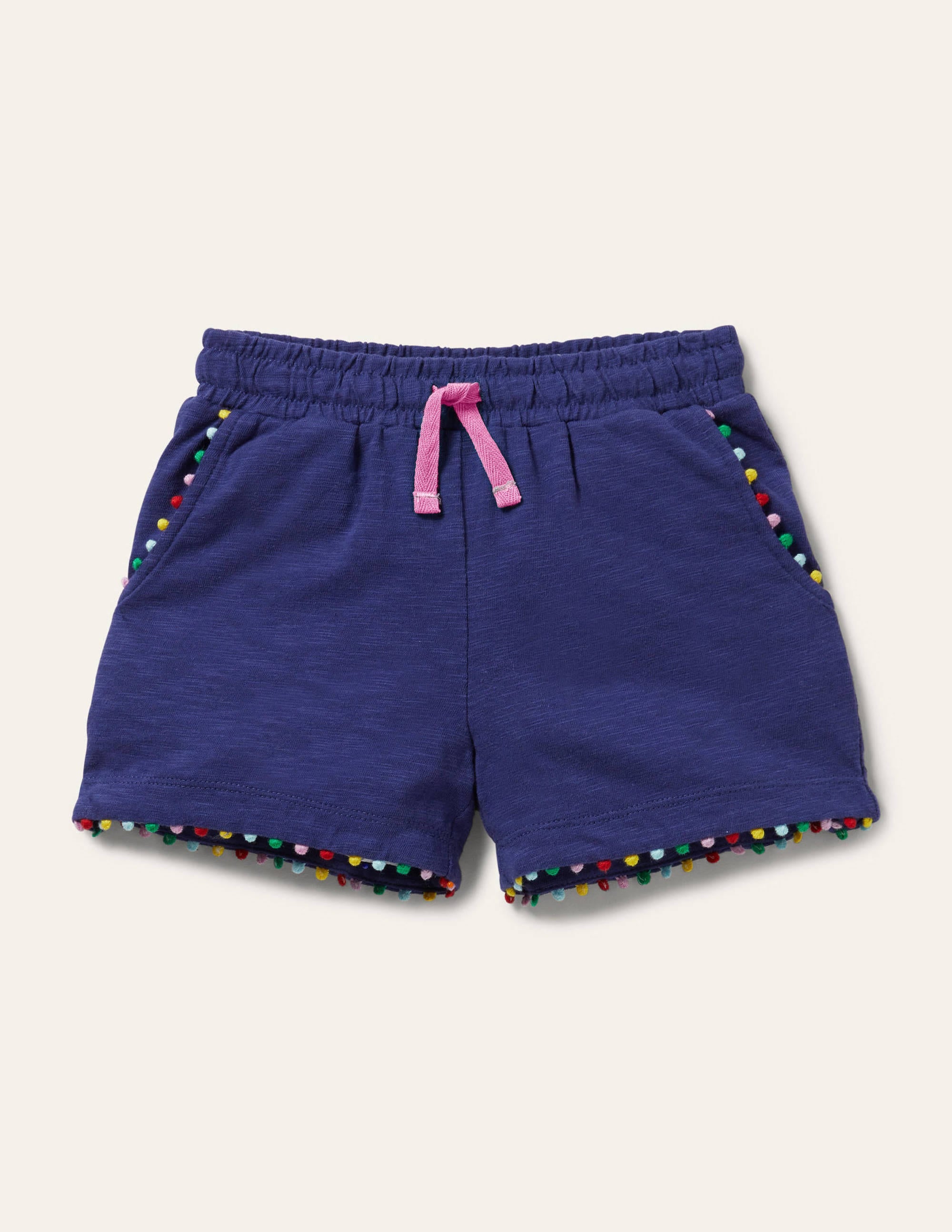 Charlie Pom Jersey Shorts-Starboard - Image 1