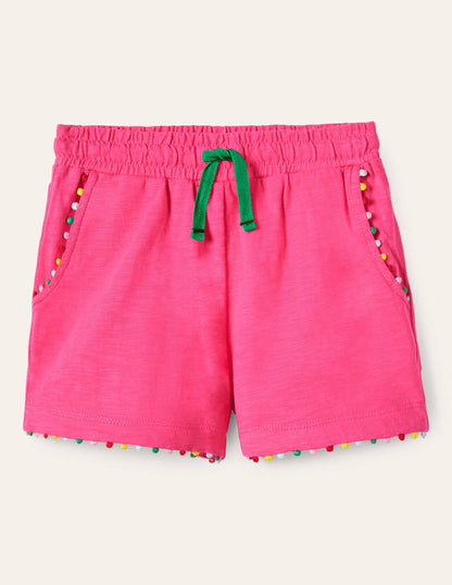Charlie Pom Jersey Shorts-Tutti Fruiti-1