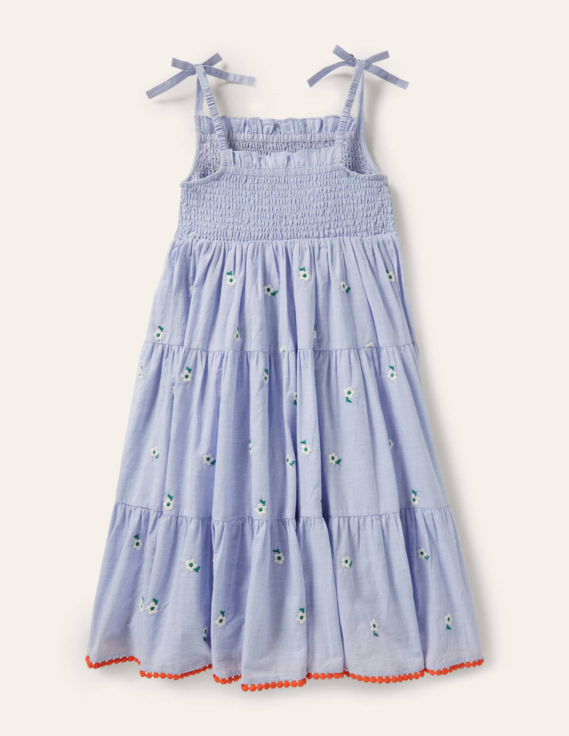 Tiered Sun Dress-Chambray-2