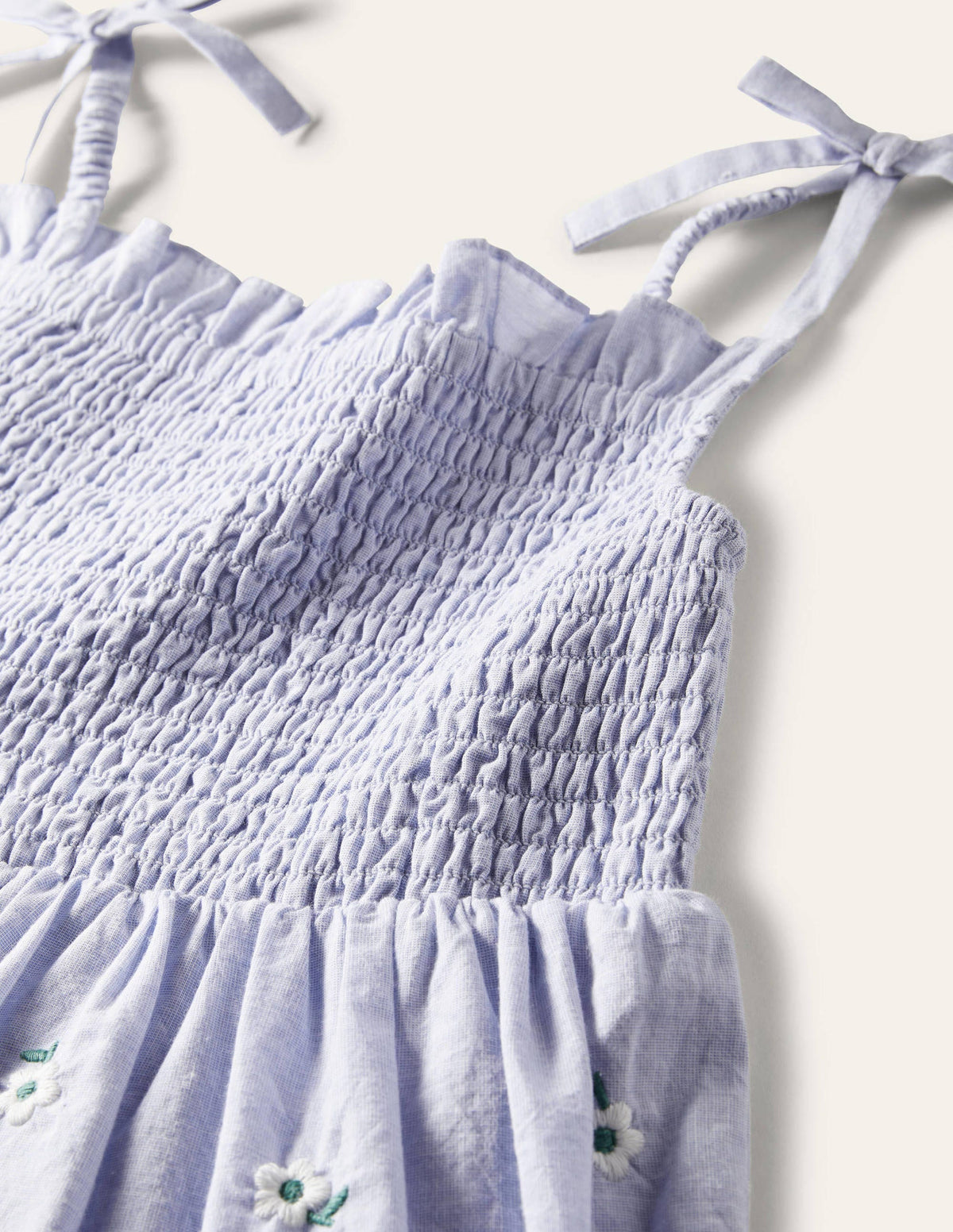 Tiered Sun Dress-Chambray - Image 3