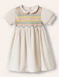 Heirloom Vintage Smock Dress-Ivory