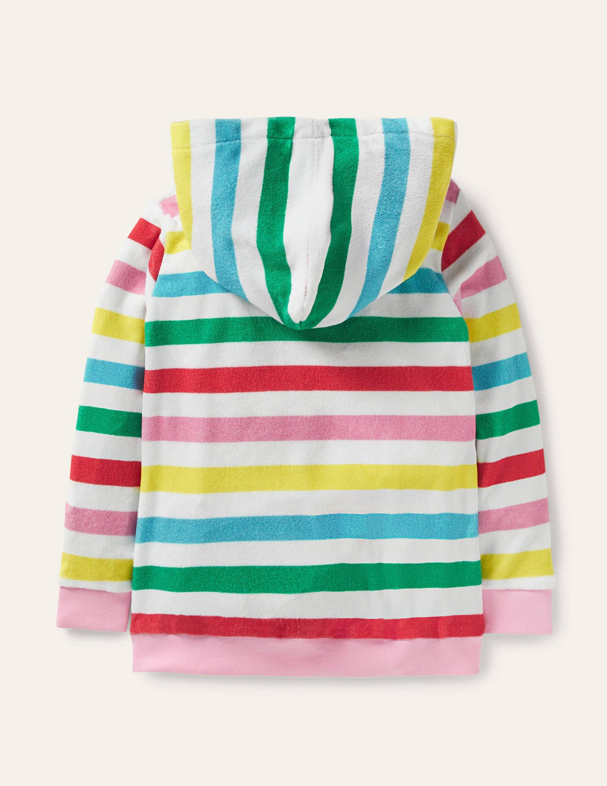 Towelling Hoodie-Multi Stripe-2