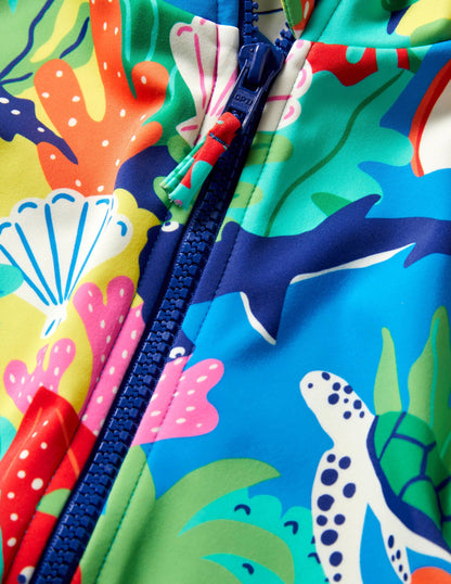 Short-sleeved Swimsuit-Multi Rainbow Reef-4