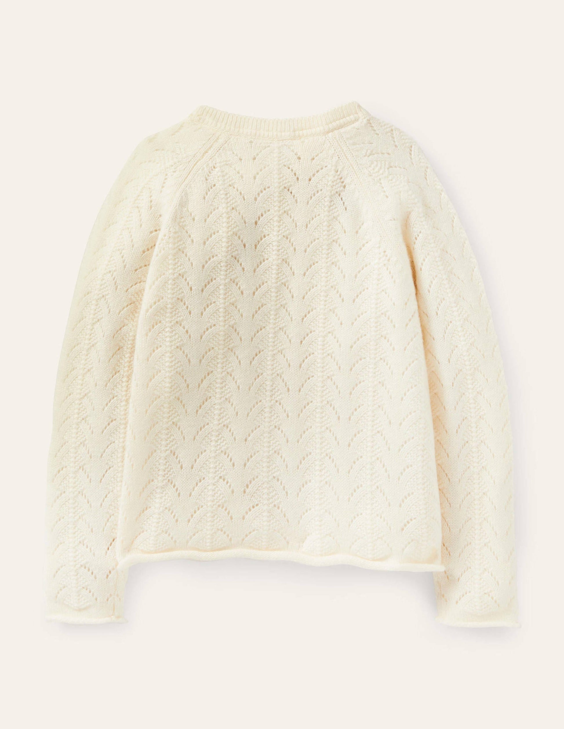 Cashmere Cardigan-Ecru Mélange-2