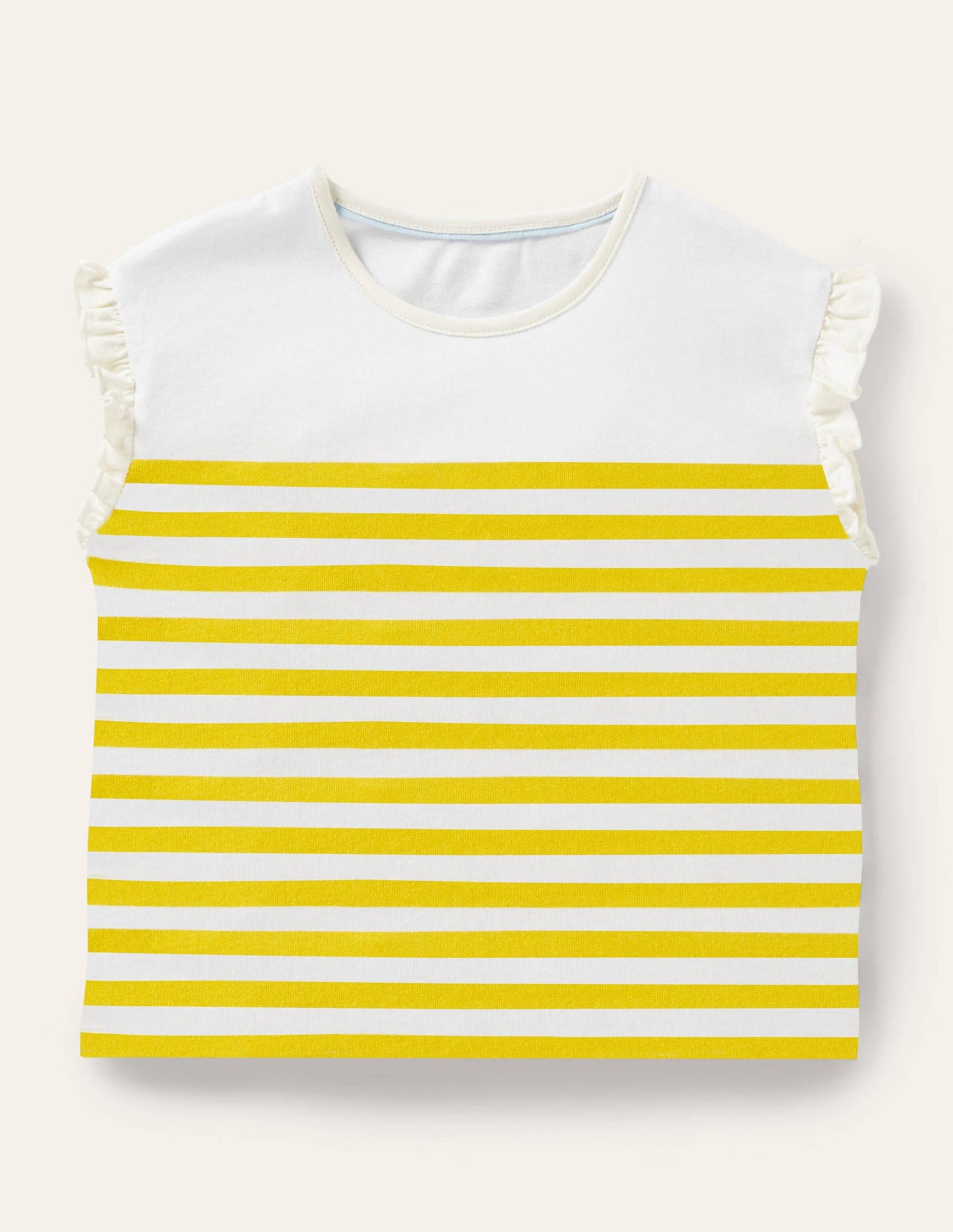 Faye Jersey Top-Daffodil Yellow/ Ivory