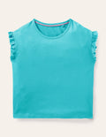 Faye Jersey Top-Turquoise