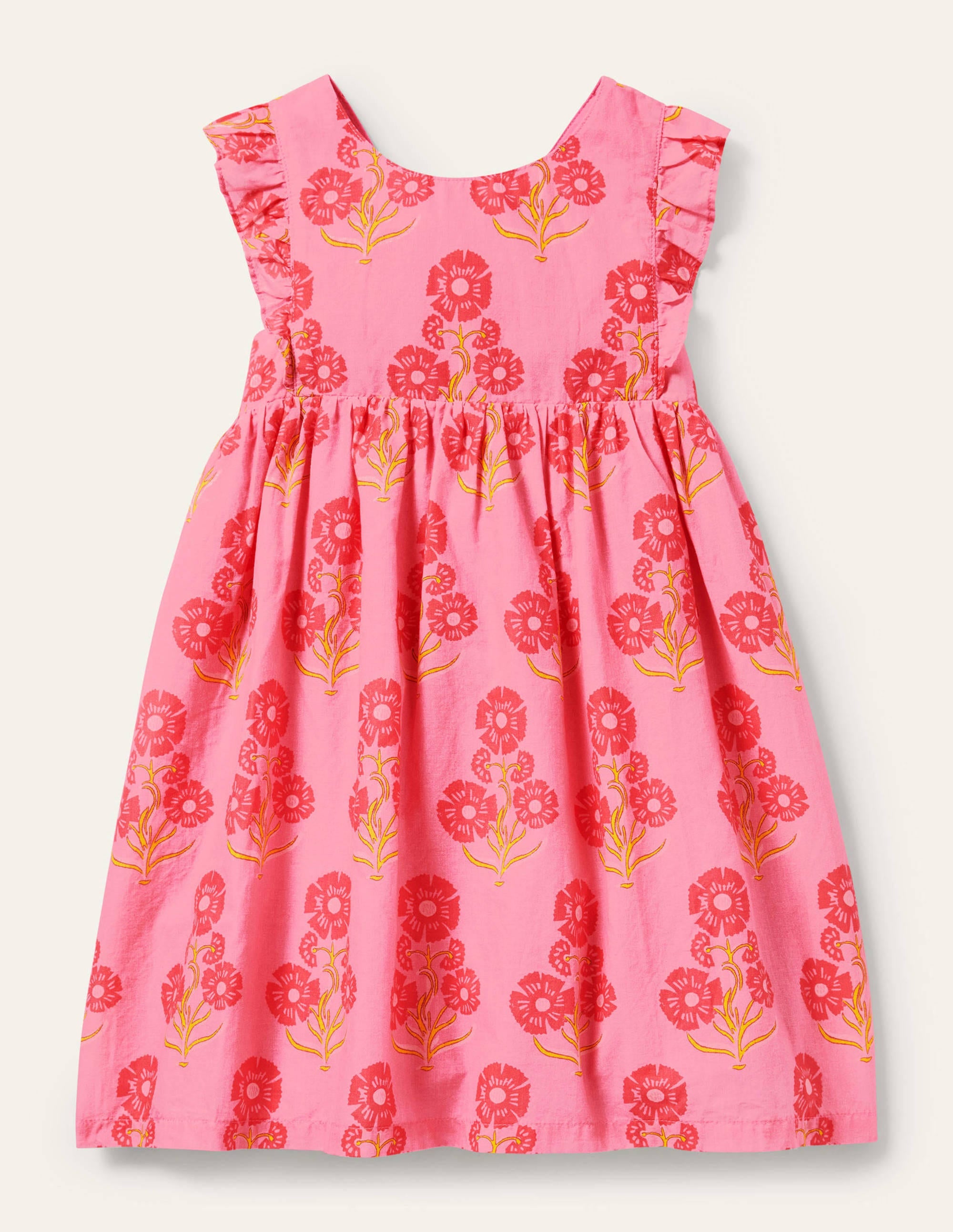 Bow Back Dress-Molly Mahon Floral - Image 1