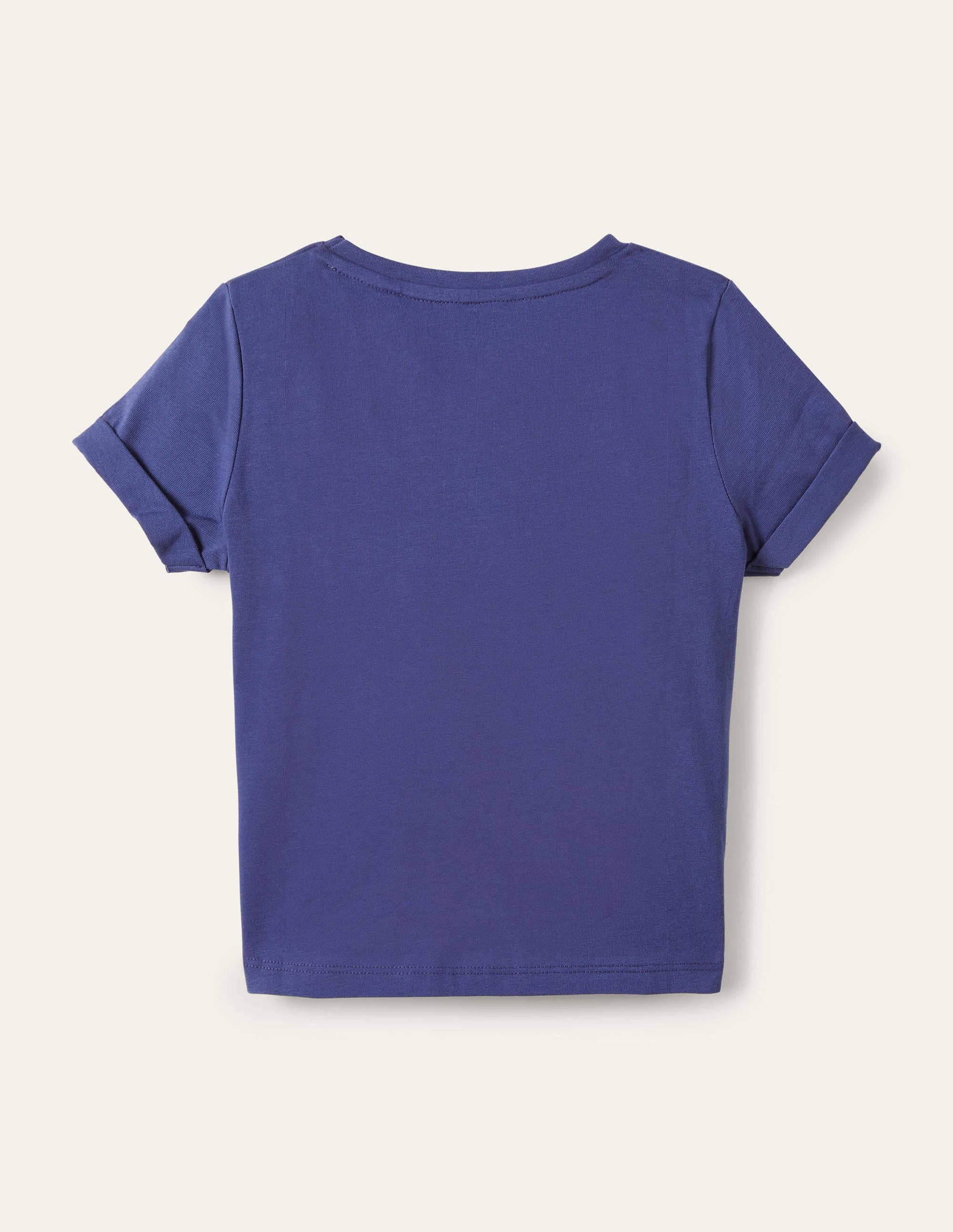 Navy Strawberry Detail Graphic T-shirt-Starboard Blue Strawberry - Image 2