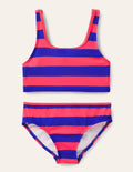 Twist Back Bikini-Coral Reef, Bluebell Stripe