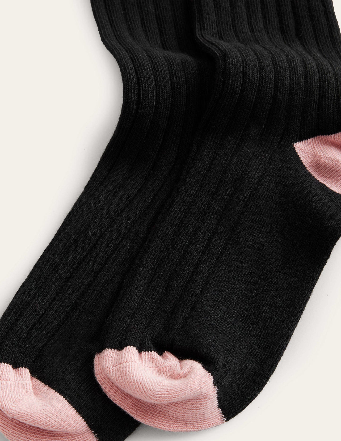 Ribbed Tights-Black