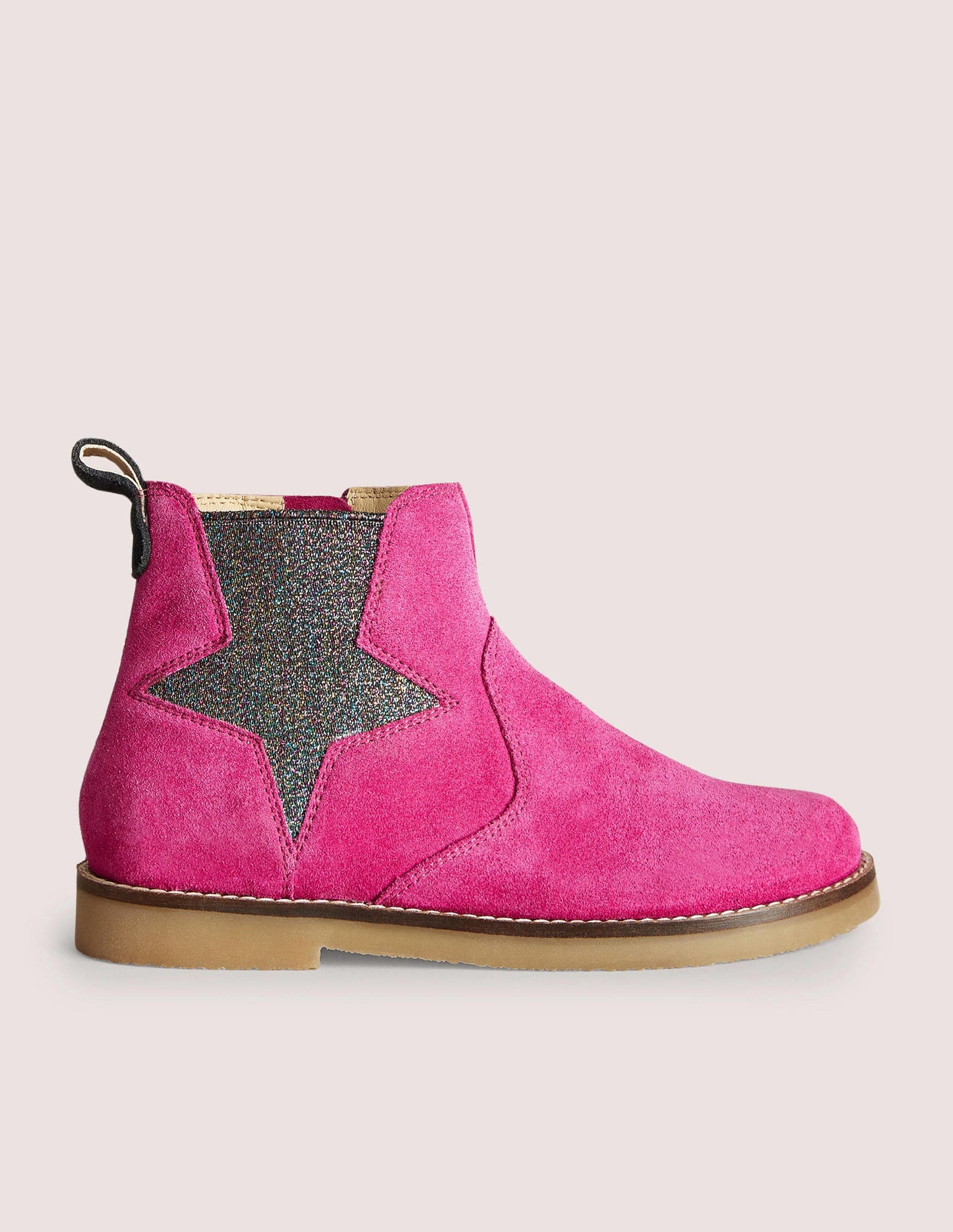 Chelsea Boots-Hot Pink Star