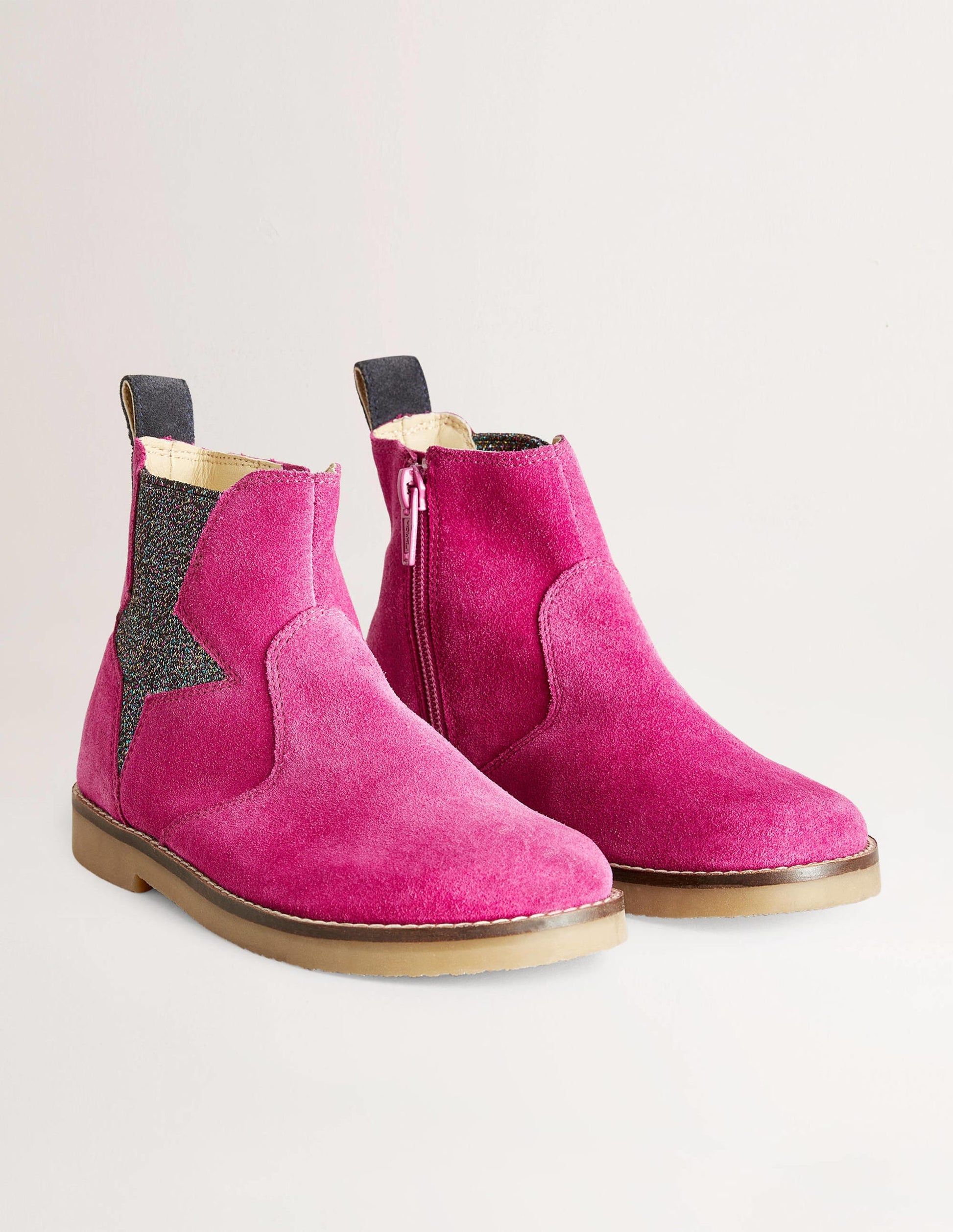 Chelsea Boots-Hot Pink Star-2