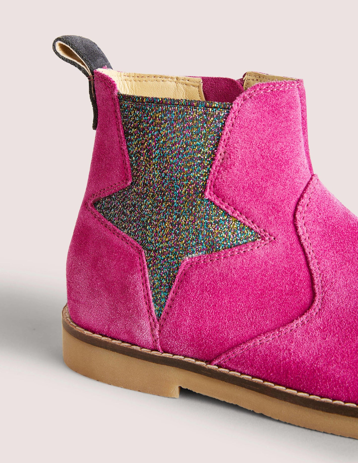 Chelsea Boots-Hot Pink Star