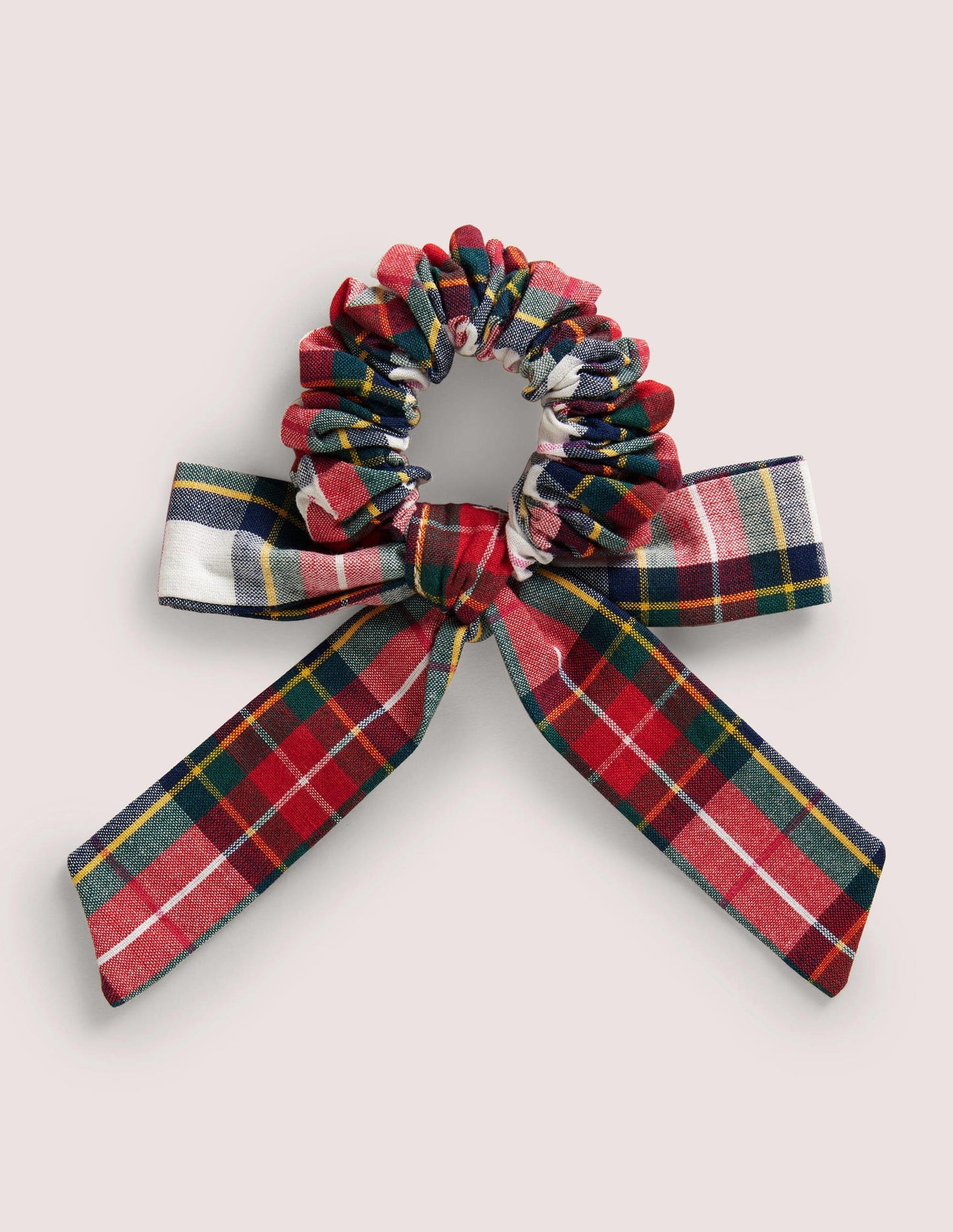 Bow Scrunchie-Multi Check