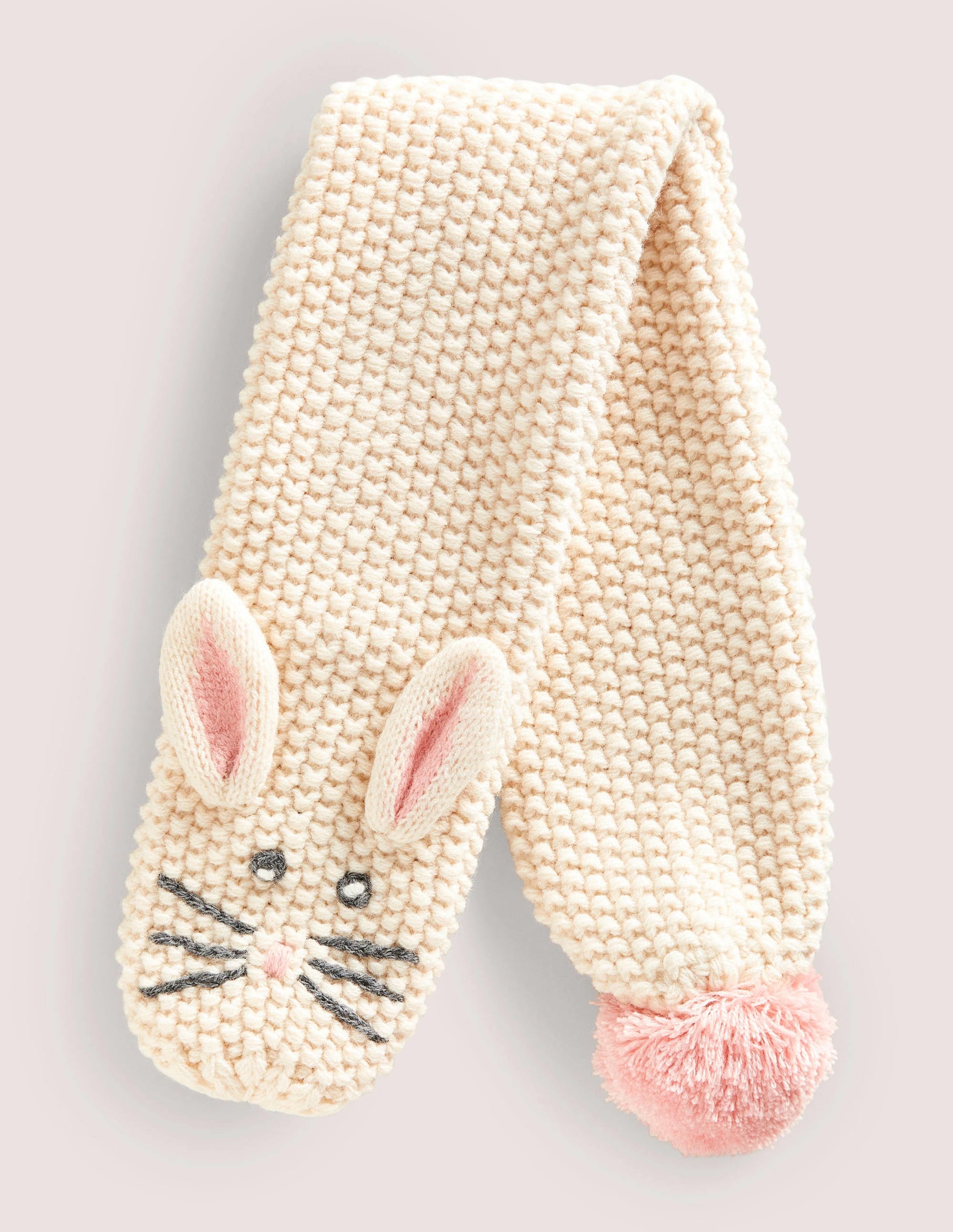 Novelty Scarf-Ivory Bunny - Image 1