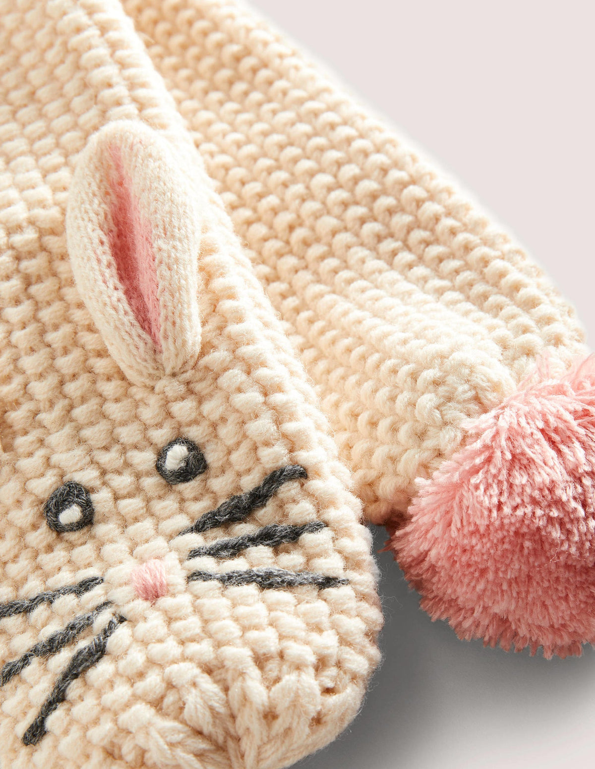 Novelty Scarf-Ivory Bunny-2