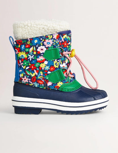 All Weather Boots-Multi Floral-1