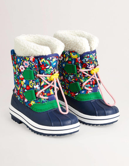 All Weather Boots-Multi Floral