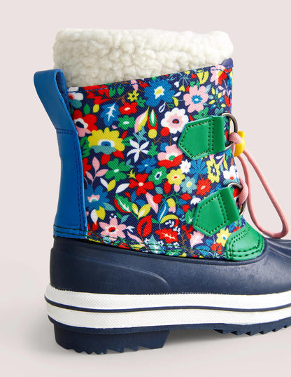 All Weather Boots-Multi Floral-3