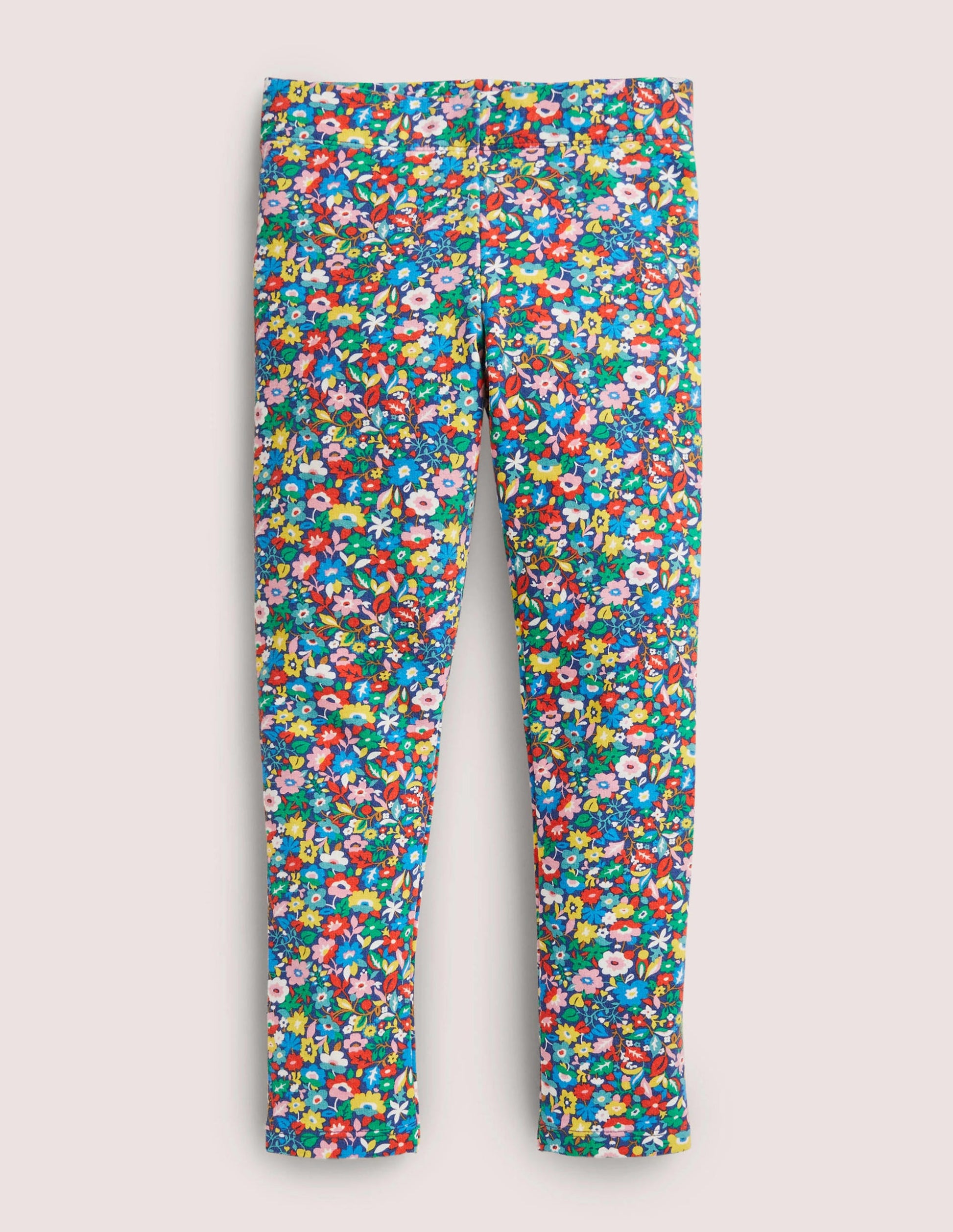 Fun Cosy Leggings-Multi Patchwork Floral-1