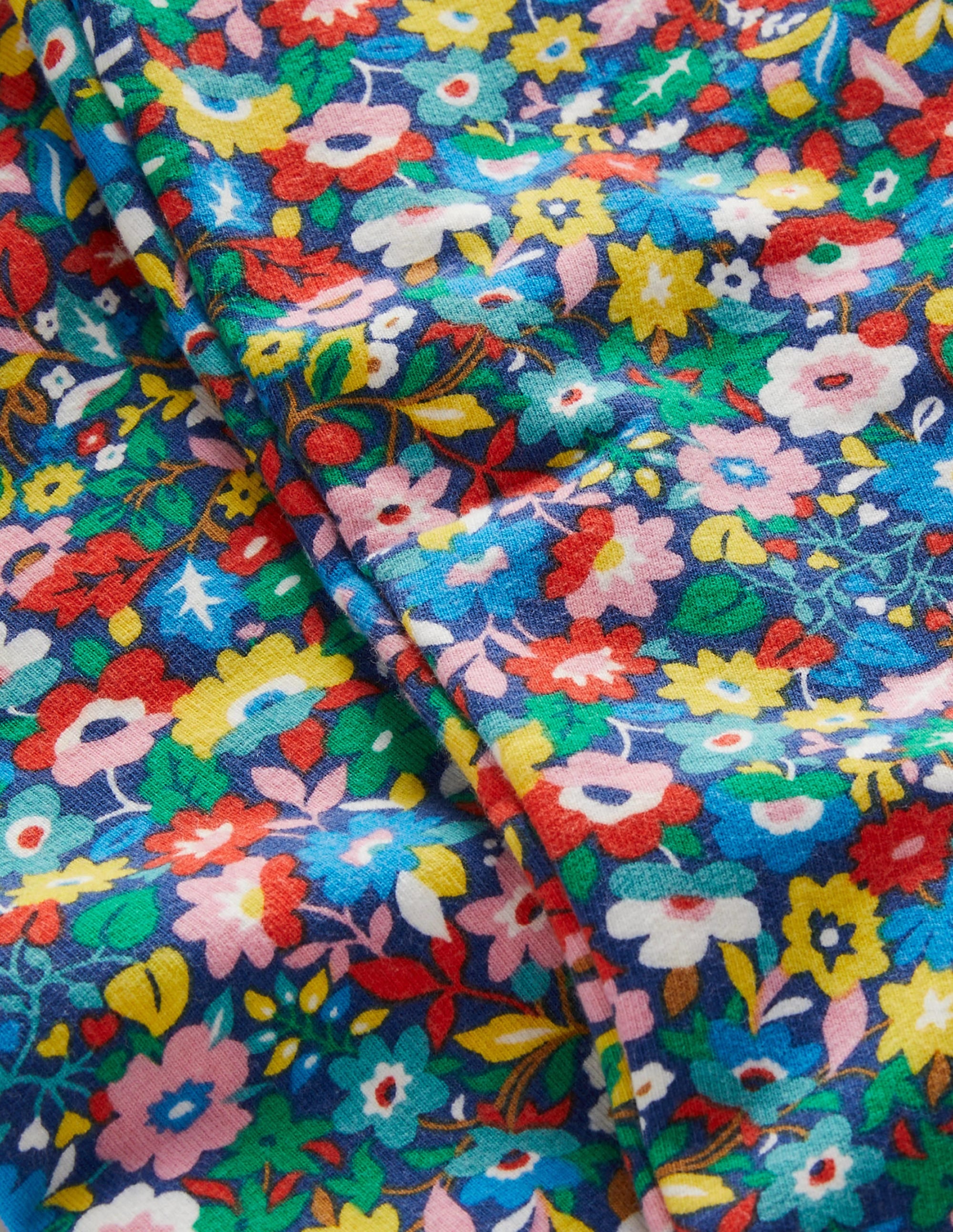 Fun Cosy Leggings-Multi Patchwork Floral - Image 3