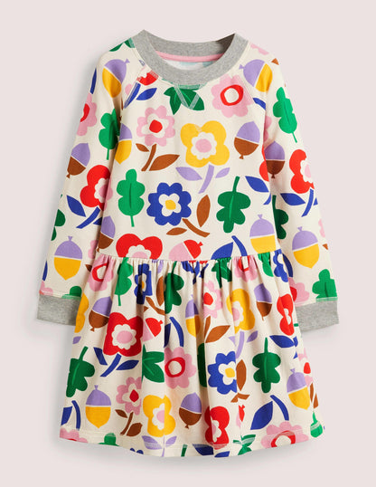 Jersey Sweatshirt Dress-Vanilla Pod Autumn Days-1