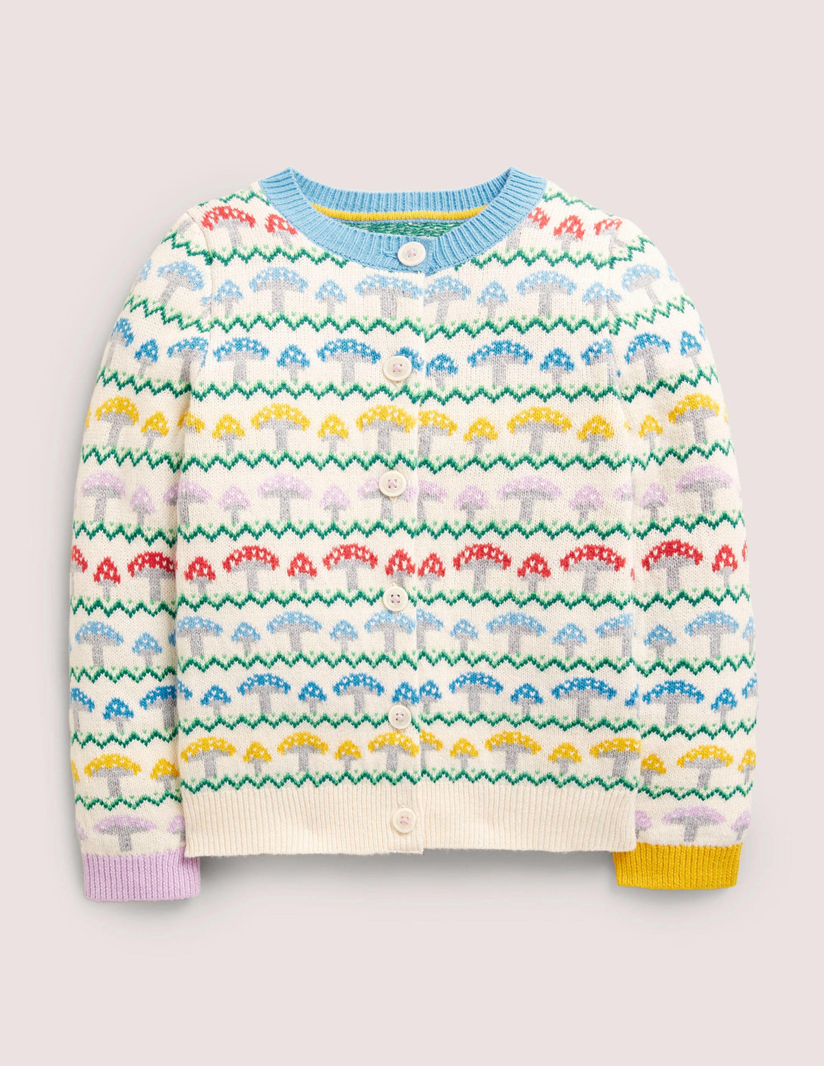 Fun Fair Isle Cardigan-Toadstool Fair Isle-1