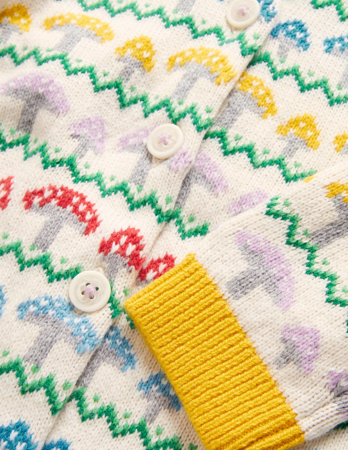 Fun Fair Isle Cardigan-Toadstool Fair Isle-3