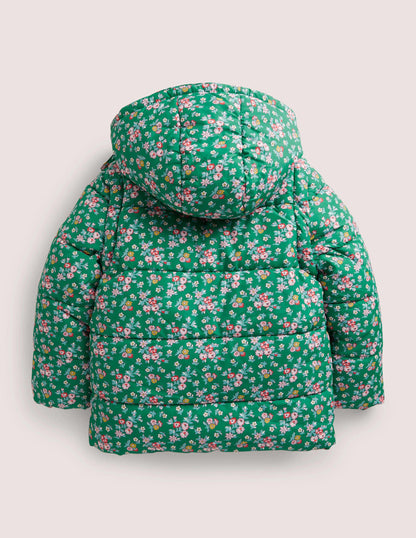 Cosy 2 in 1 Padded Jacket-Shady Glade Green Floral-2