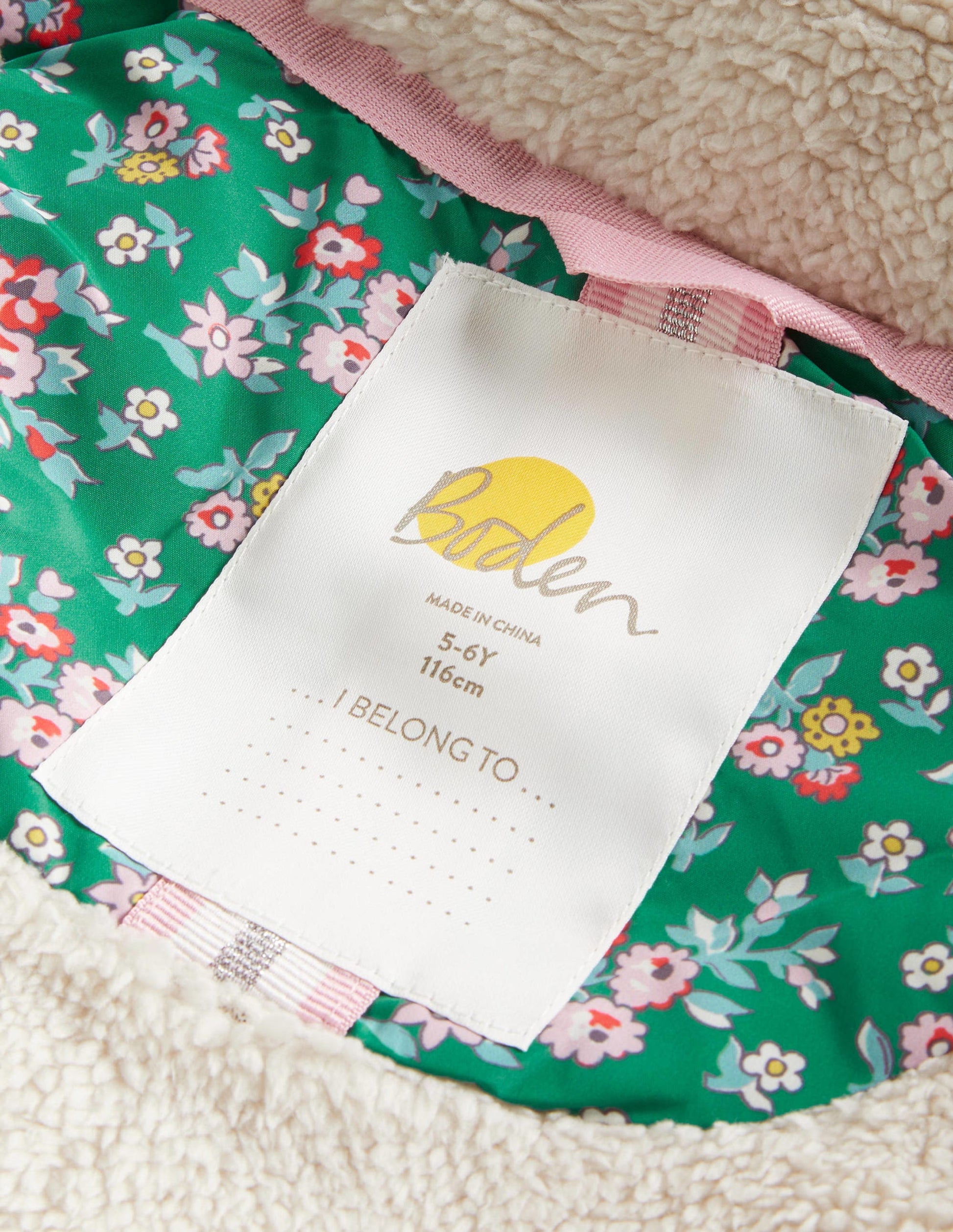 Cosy 2 in 1 Padded Jacket-Shady Glade Green Floral-4